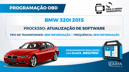 360PRO - Programação OBD -  BMW 320I, 2015 - Diagnóstico