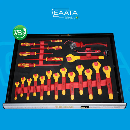 Carrinho de ferramentas para veículos elétricos TTK 88 peças
