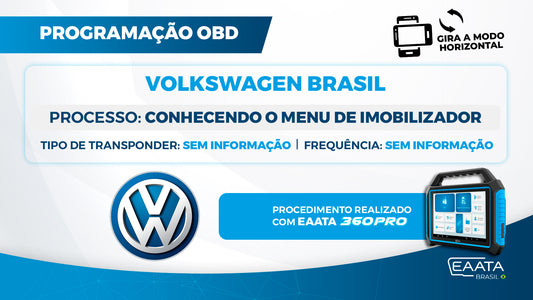 Conhecendo o menu de imobilizador Volks brasil